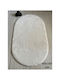 SteweHome Non-Slip Rectangular White Rug 60x100cm