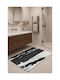SteweHome Non-slip Rectangular White Living Room Rug 60x90cm