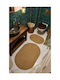 SteweHome Rectangular Summer Jute Beige Rug 70x120cm