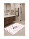 SteweHome Non-Slip Rectangular White Rug 60x90cm