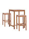 Set Bar de Exterior 3 Piese Culoare Naturală