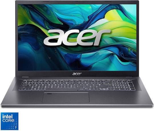 Acer Aspire 17 A17-51M 17.3" IPS FHD (Nucleu 7-150U/16GB/1TB SSD/Fără sistem de operare) Gri Oțel (Tastatură SUA)