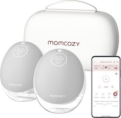 Momcozy M9 Handsfree Dublă Pompă de Sân Portabilă cu Baterie Gri 150ml