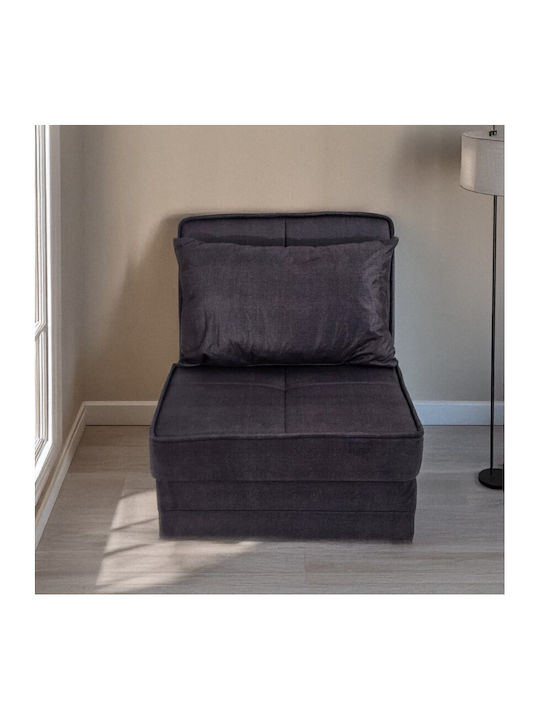 Thales Armchair Bed Gray 110x85x90cm