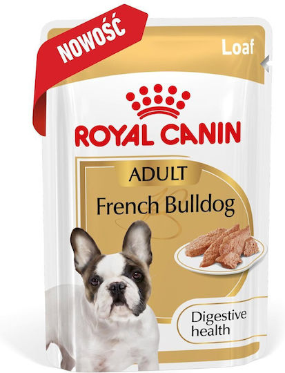 Royal Canin French Bulldog Υγρή Τροφή Σκύλων σε Φακελάκι με Κρέας 12x85gr