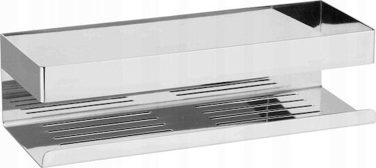 Wenko An Der Wand Montierte Badezimmerregal Metallisch 30x8x10.5cm