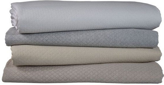 Xionoula Home Hotel Blanket Double Matelasse Gray 240x270cm