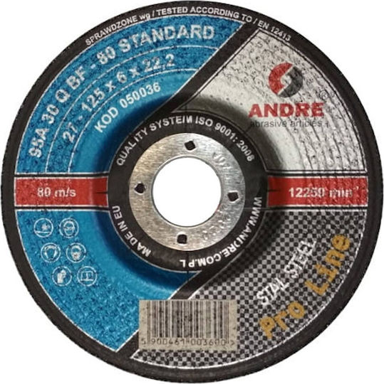 Andre Metal Grinding Disc 125x22.2 Mm