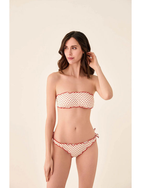 Fru Fru Bikini-Set Beige / Rote