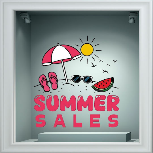 Αυτοκόλλητο Εκπτώσεων - Summer Sale 130 - 50cm X 50cm
