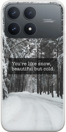 Beautiful Snow Case Xiaomi Poco F8 Pro 5g Flexible TPU Transparent Silicone