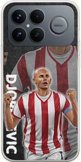 Husă Football Legends Predrag Djordjevic Xiaomi Poco F8 Ultra 5g TPU Flexibil Silicon Transparent