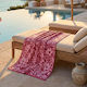 Easy Home Cotton Pink Beach Towel 160x80cm