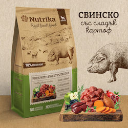 Nutrika 3kg Trockenfutter für Erwachsene Hunde Diät für Kleine Rassen & Mittlere Rassen mit Schweinefleisch, Kartoffeln, Fleisch, Gemüse, Huhn, Mais, Reis, Apfel, Blaubeere, Granatapfel und Leber