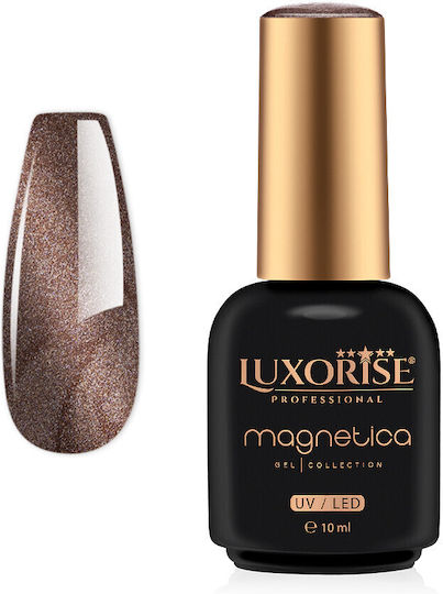 Luxorise Ημιμόνιμο Βερνίκι Νυχιών Silk, Golden Blush Cat Eye 10ml