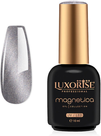 Luxorise Gel Nagellack Silk Satin Silver Katzenauge 10ml