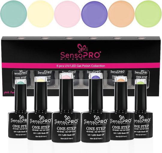 SensoPro Milano Gel Nagellack 6 Stück 10ml