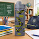 ForHome Kids Water Bottle Thermos Football Stainless Steel Gray 750ml