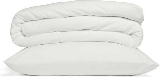 Set Huse Pentru Pilote Simplu 135x200cm Albă
