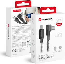 Forcell USB 2.0 USB-C Masculin - USB-C 60W 1.2m Forcell USB 2.0 USB-C Masculin - USB-C 60W 1.2m
