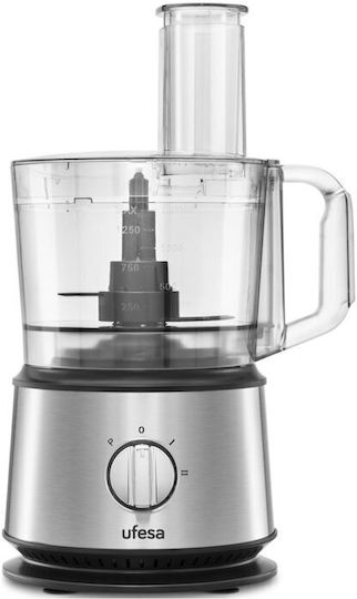 Ufesa Procesoare Alimentare Multifuncționale 200W cu Recipient 1.5l și Vas Blender Gri