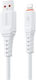 WK USB-A to Lightning Cable Λευκό 1m