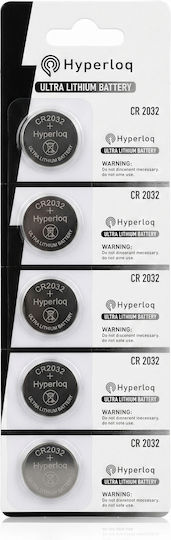 Hyperloq WS Xtreme Power Lithium Uhrenbatterien CR2032 3V 5 Stück