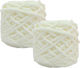 Knitting Yarn Hands Caij Chenille 12×95 G Milky