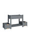 Outsunny Holz Blumenkasten Grau 149x46x76cm