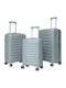 Felbags Valize de Călătorie Dure Gri cu Înălțime Maximă de 75 cm Set 3 Bucăți