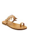 Sandals Slippers Soft Sole Olive Leaves Arsinóe Beige