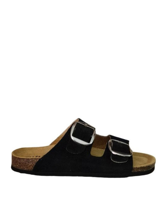 Plakton Leather Women's Anatomic Sandals Black