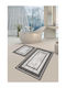 SteweHome Rutschfeste Badematten Set SteweHome Grau 60x100cm 2 Stück