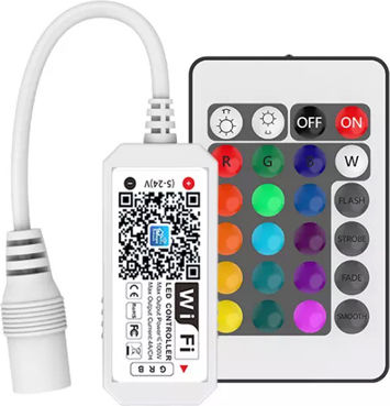 Led Mini Контролер Rgbw 16a Dc5-24v Rcon+Bluetooth+WiFi