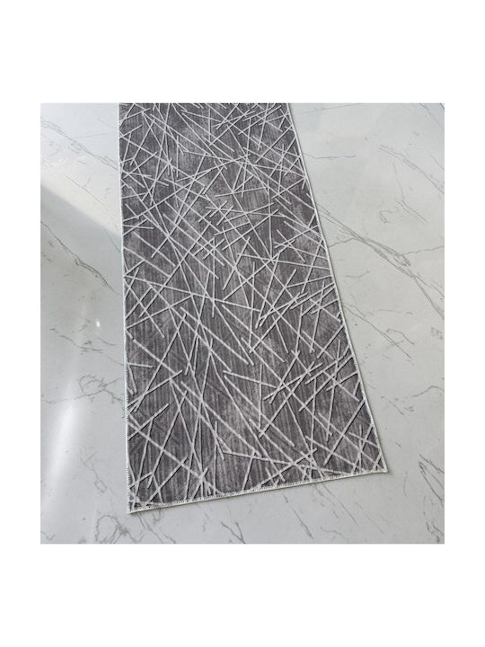 Linea Home 5042 Rutschfestes Flur Teppich Grau ...