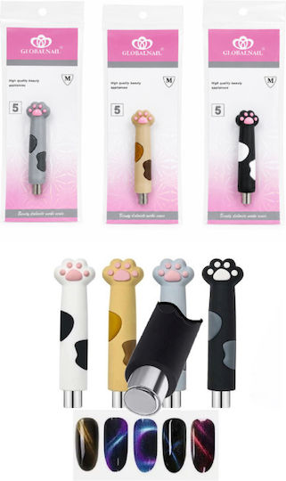 Globalnail Магнитен Маркер За Нокти Cat Eye Дизайн Патенце Cat Eye Nail Art Magnetic Pen Paw Design Tf235414