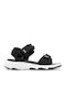 Damen Flache Sandalen Schwarz