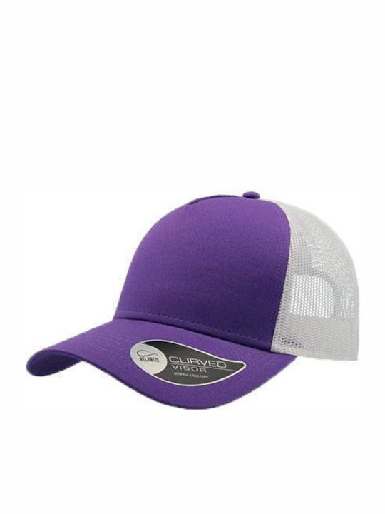 Atlantis Rapper Cotton 888 Five-Panel Jockey Hat 100% Cotton 100% Polyester Purple