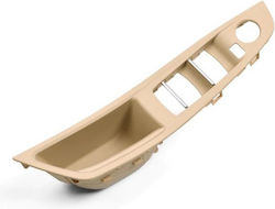 Innen Türgriff & Fenstersteuerungspanel Bmw Serie 5 F10 F11 11-17 Vorne links Fahrer Ohne Loch Spiegel Beige