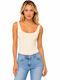 Sleeveless Bodysuit Ecru Morena Spain Sl-xy3388-26bo