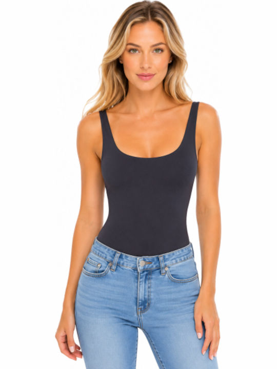 Sleeveless Gray Bodysuit Morena Spain Sl-xy3388-26bo