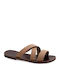 Herrensandalen Kreuzriemen Daidalos Braun