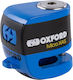 Oxford Micro Xa5 Motorcycle Disc Brake Lock with Alarm Blue Colour