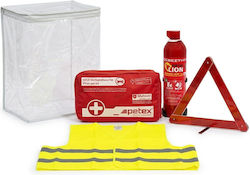 Car Safety Kit Triangle First Aid Kit Din 13164-2022 Fire Extinguisher 1000 Ml Yellow Vest Autostaff Car Safety Kit Triangle First Aid Kit Din 13164-2022 Fire Extinguisher 1000 Ml Yellow Vest Autostaff