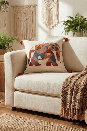 SteweHome Decorative Pillow Case Beige 42x42cm