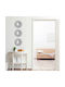 Relaxdays Wandspiegel mit Silber Glas Rahmenmaterial Durchmesser 25cm 3 Stück