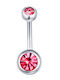 FantazyStores Belly Button Piercing Earring Steel Pink