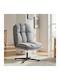 Drehbarer Sessel Hellgrau 63x75x92cm