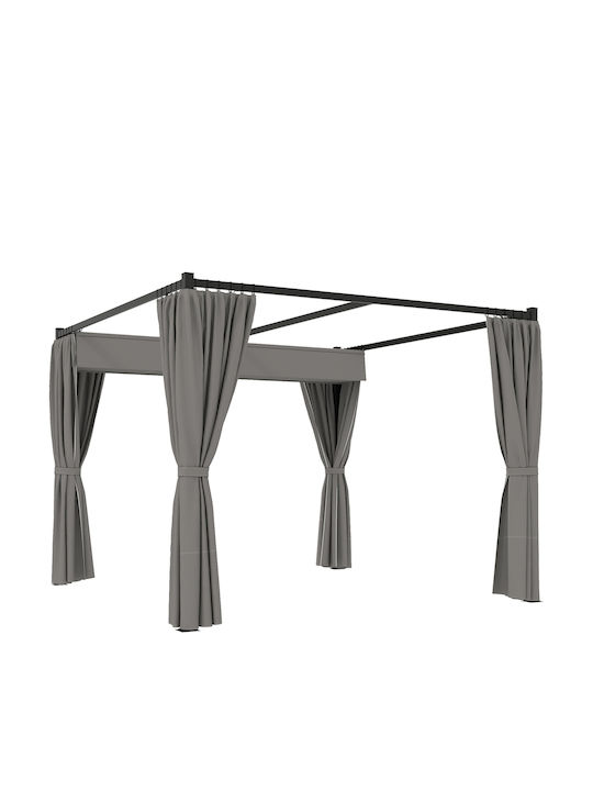 Outsunny Garden Gazebo Gray 3x3m