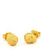 George Art Jewels Stud Earrings Gold Plated Silver